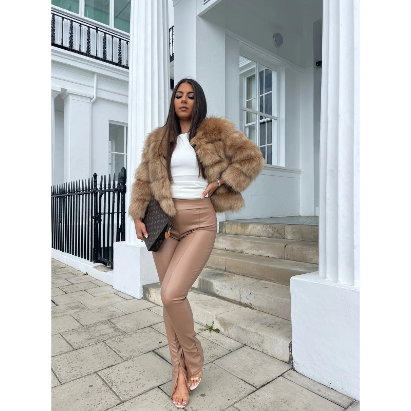 Fluffy Jacket Womens | Elegant Short Design | Modern Clothing Fashion