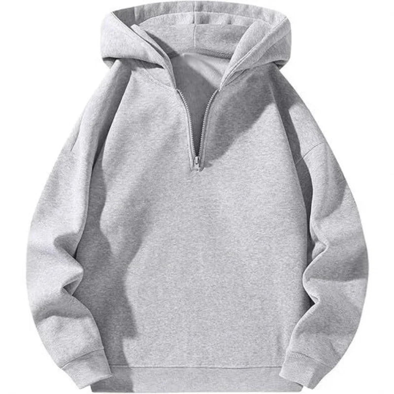Men's Sweatshirt | Hooded Half Zip | Casual Mens Clothing