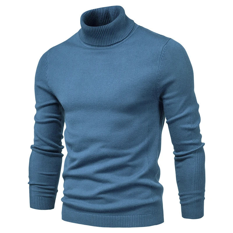 Mens Jumpers | Slim Ribbed Turtleneck Knit | Modern Mens Clothing