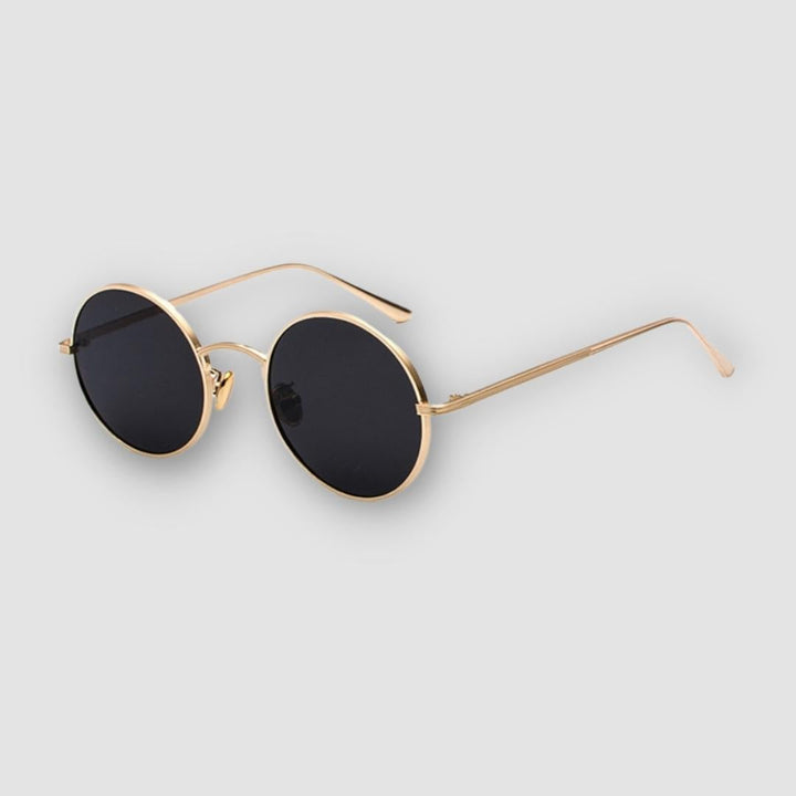 Men's Sunglasses | Round Metal Frame | Vintage Retro Look | Classic Design | Polycarbonate
