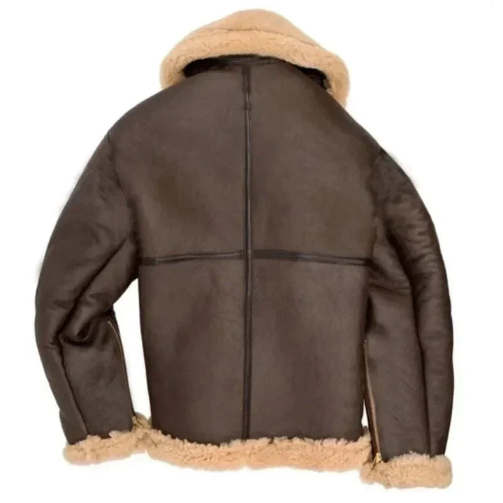 Mens Winter Jackets | Shearling Aviator Coat | Classic Mens Clothing