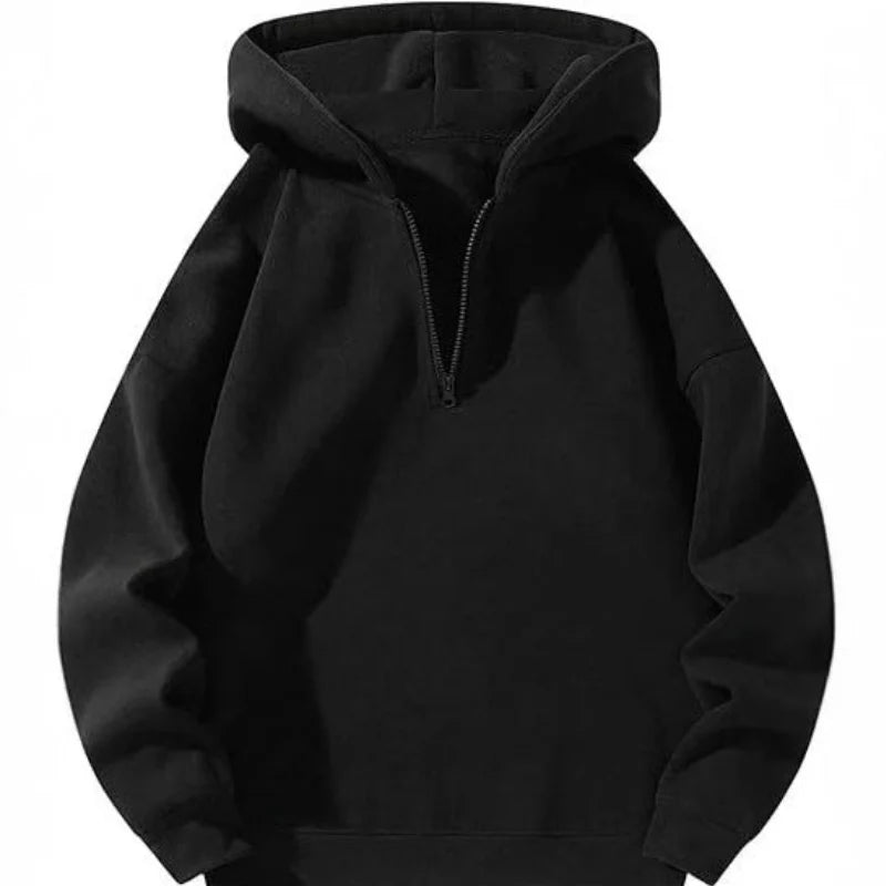 Men's Sweatshirt | Hooded Half Zip | Casual Mens Clothing