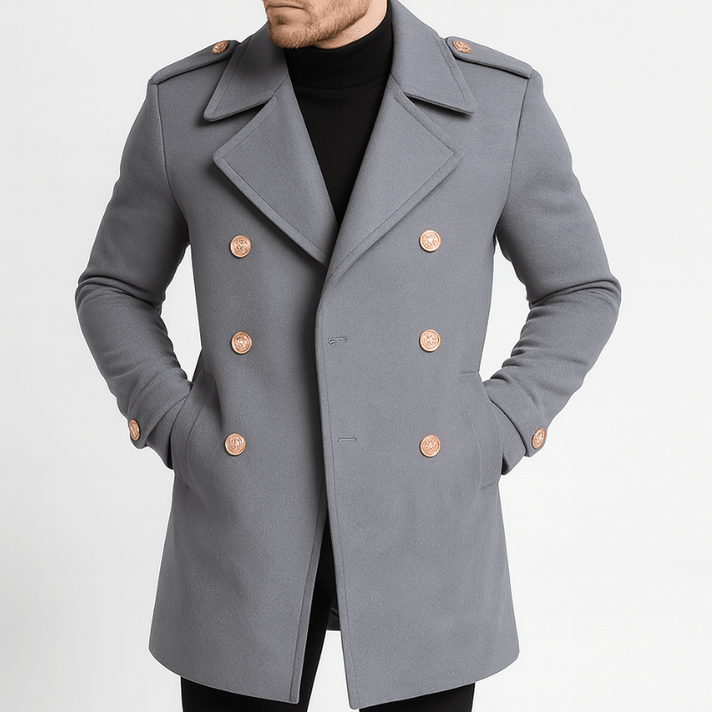 Men’s Coats | Double-Breasted Peacoat | Modern Mens Clothing