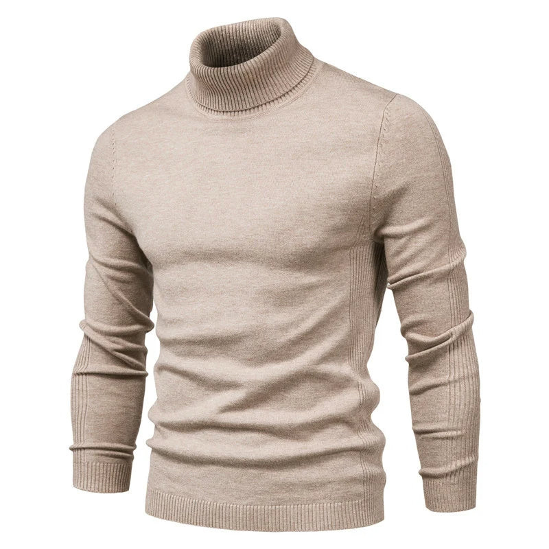 Mens Jumpers | Slim Ribbed Turtleneck Knit | Modern Mens Clothing