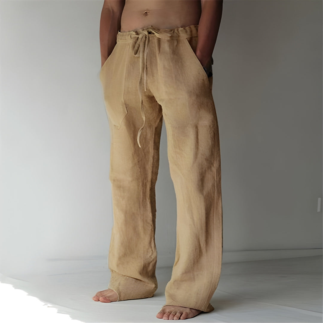 Men's Linen Trousers | Casual Summer Fit | Lightweight & Breathable | Premium Cotton