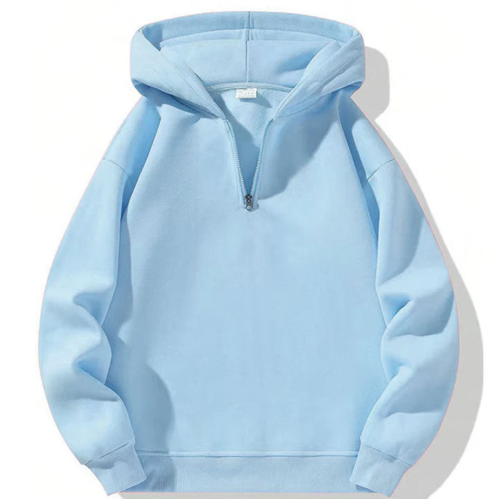 Men's Sweatshirt | Hooded Half Zip | Casual Mens Clothing