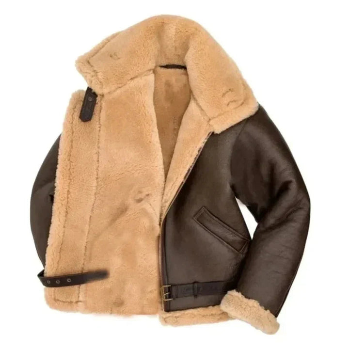 Mens Winter Jackets | Shearling Aviator Coat | Classic Mens Clothing