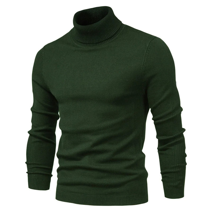 Mens Jumpers | Slim Ribbed Turtleneck Knit | Modern Mens Clothing