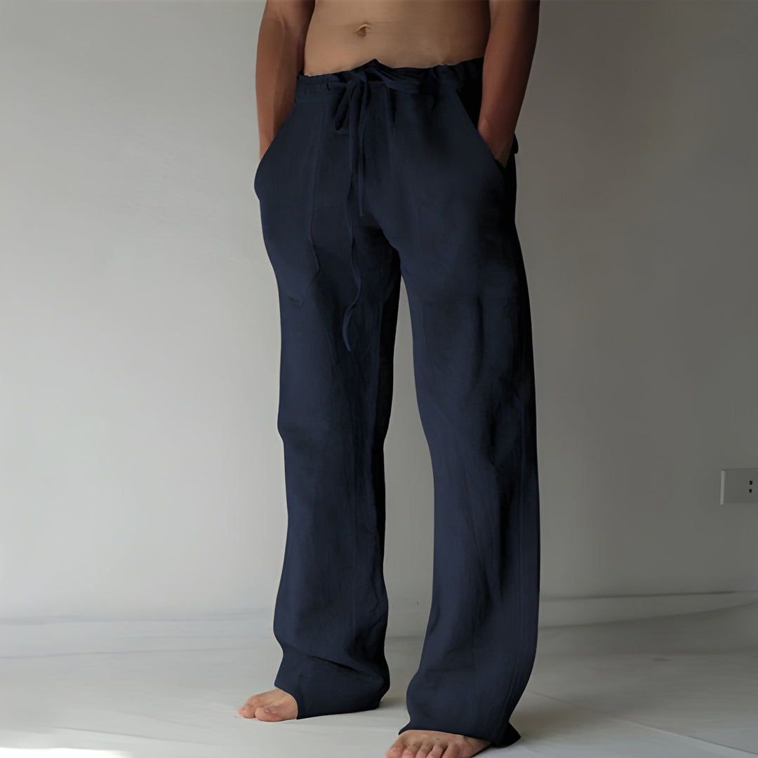 Men's Linen Trousers | Casual Summer Fit | Lightweight & Breathable | Premium Cotton
