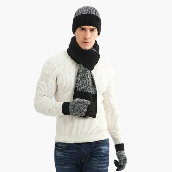 Men’s Set | Hat Scarf Gloves | Men's Modern Accessories