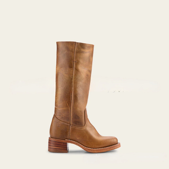 Knee High Boots | Western Block Heel | Womens Elegant Designer Shoes