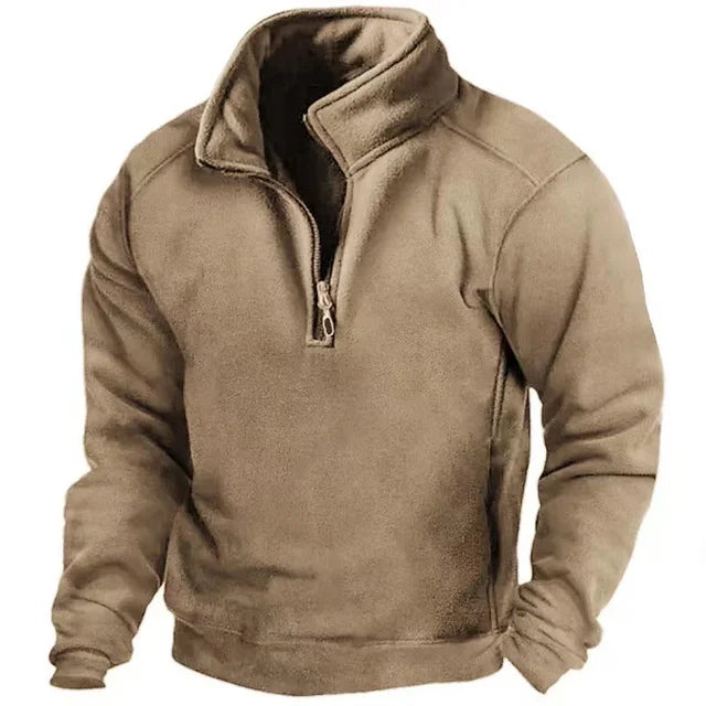 Men's Sweatshirt | Warm Half Zip | Cozy Mens Clothing