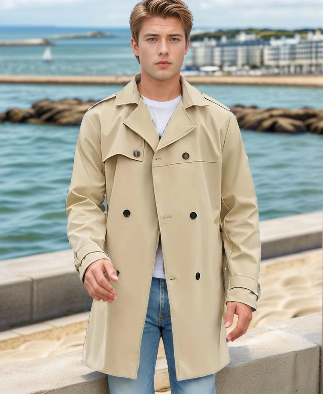 Mens Coats | Classic Trench Jacket | Winter Mens Clothing