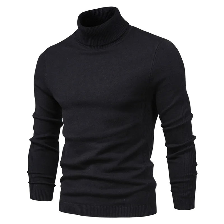 Mens Jumpers | Slim Ribbed Turtleneck Knit | Modern Mens Clothing