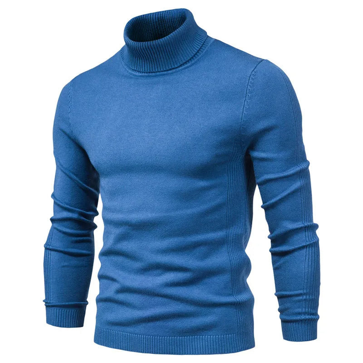 Mens Jumpers | Slim Ribbed Turtleneck Knit | Modern Mens Clothing