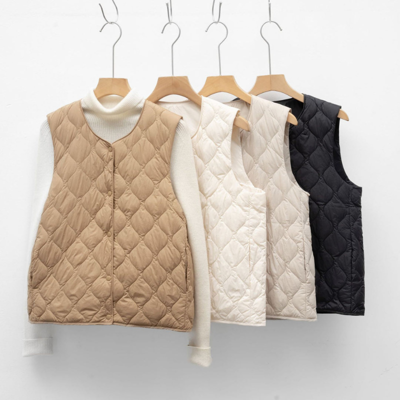 Women’s Vest | Reversible Quilted Puffer | Lightweight Clothing