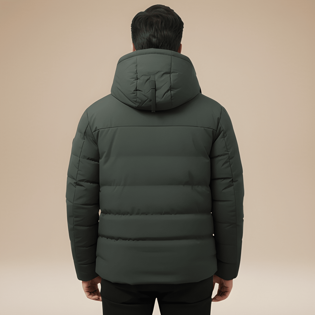 Mens Winter Jacket | Puffer Coat | Warm Hooded Outerwear