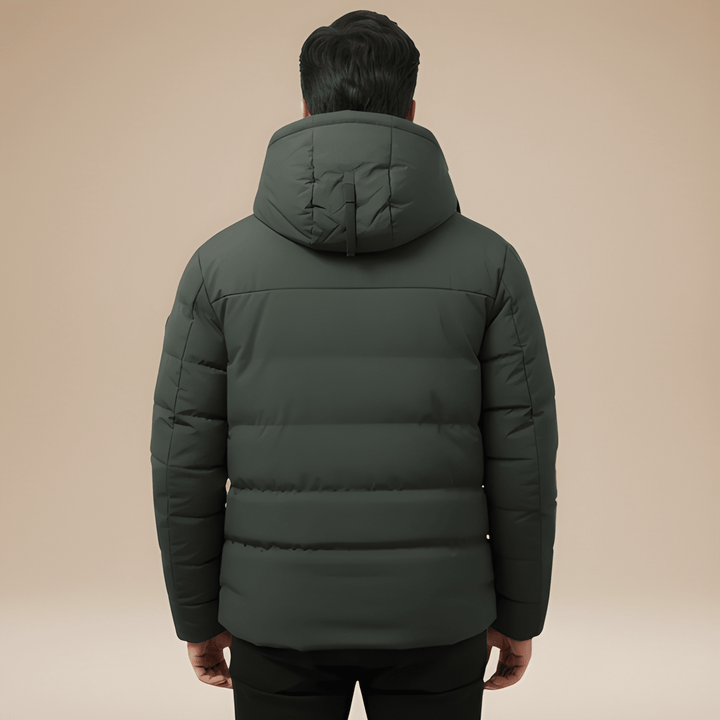 Mens Winter Jacket | Puffer Coat | Warm Hooded Outerwear