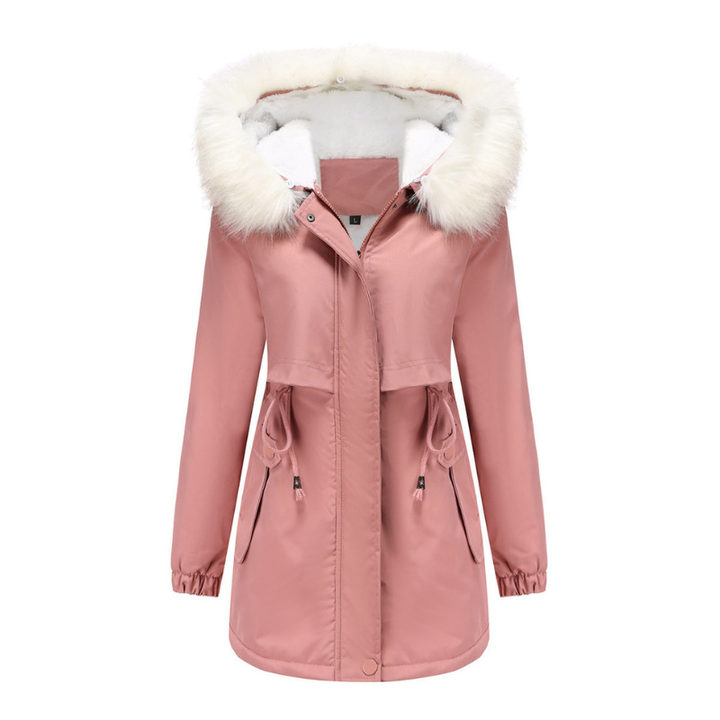 Fluffy Jacket Womens | Hooded Fur Collar | Stylish Winter Clothing
