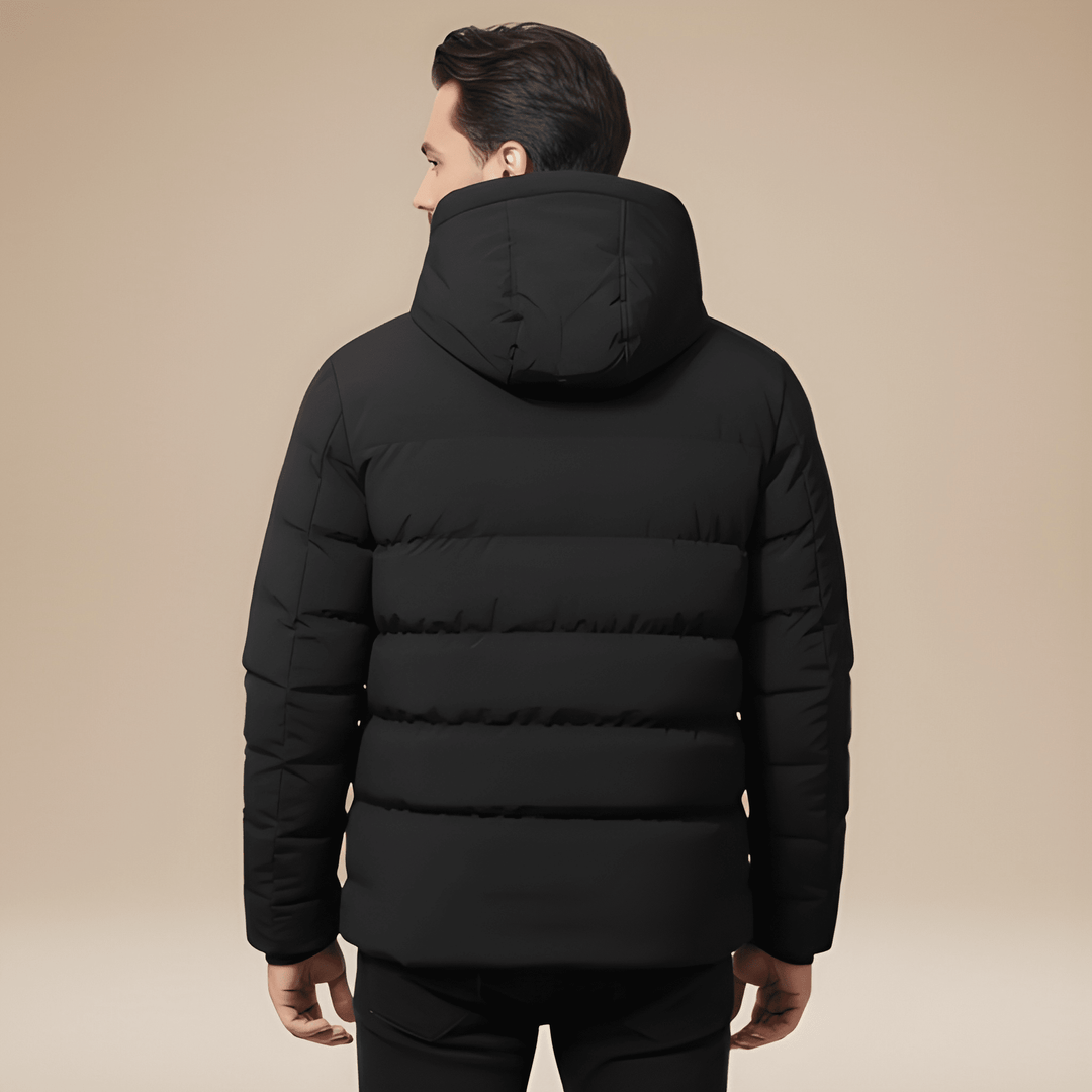 Mens Winter Jacket | Puffer Coat | Warm Hooded Outerwear