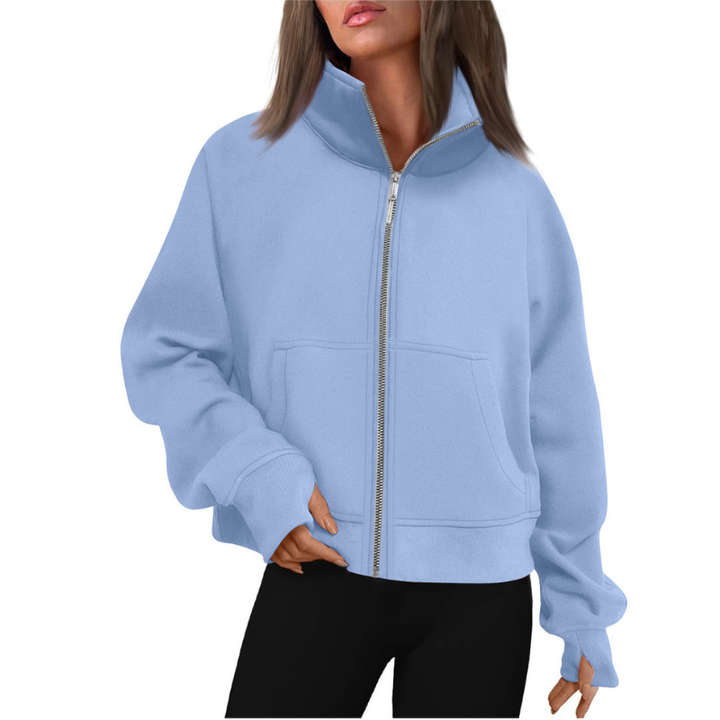 Womens Jumpers | Clothing Jacket | High Collar Sweatshirt
