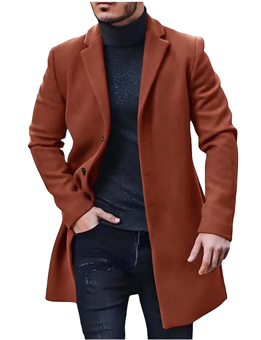 Mens Coats | Classic Long Design | Refined Mens Clothing