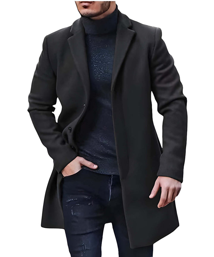 Mens Coats | Classic Long Design | Refined Mens Clothing