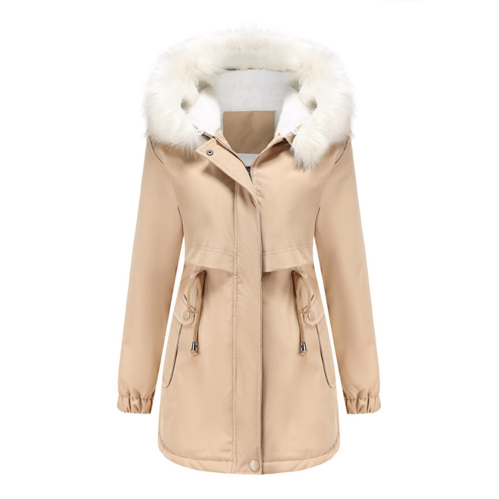 Fluffy Jacket Womens | Hooded Fur Collar | Stylish Winter Clothing