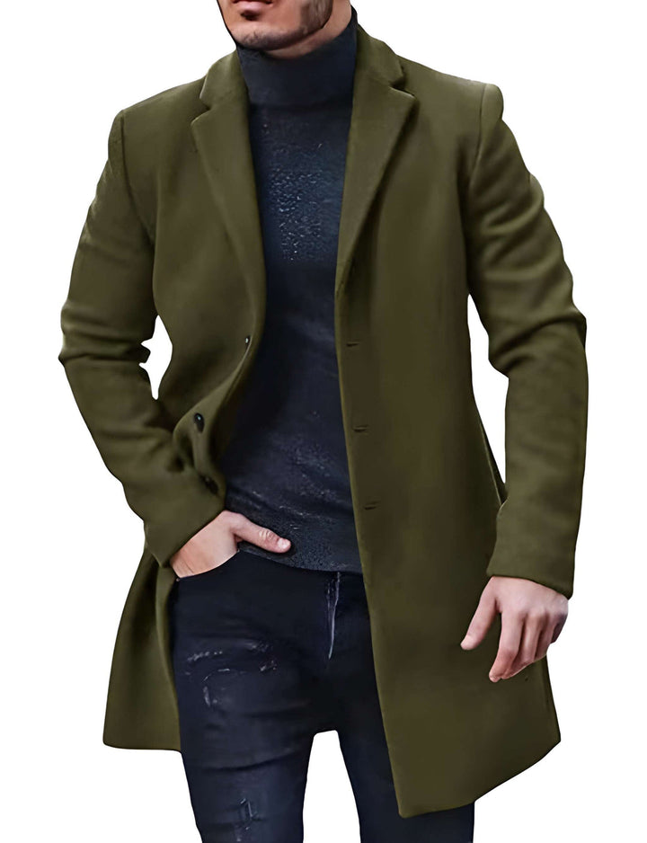 Mens Coats | Classic Long Design | Refined Mens Clothing