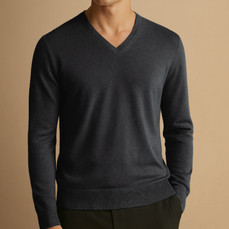 Men’s Jumper | Classic V-Neck Knit Design | Modern Mens Clothing