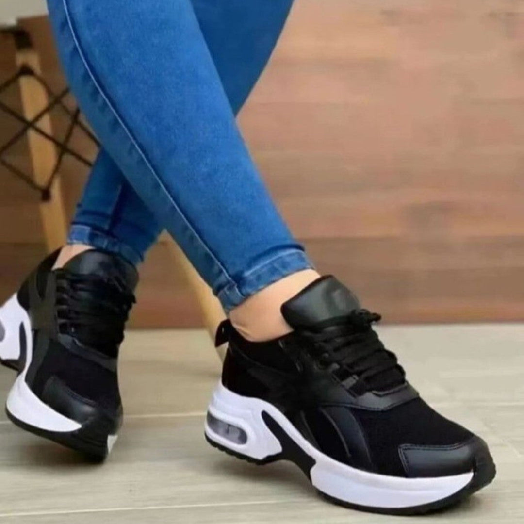 Women’s Trainers | Round Toe Sneakers with Bow | Comfortable Shoes
