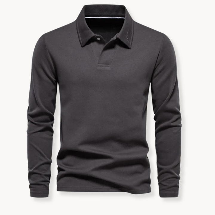 Men’s Polo Shirt | Long Sleeve Polo | Timeless Style |  Men’s Clothing