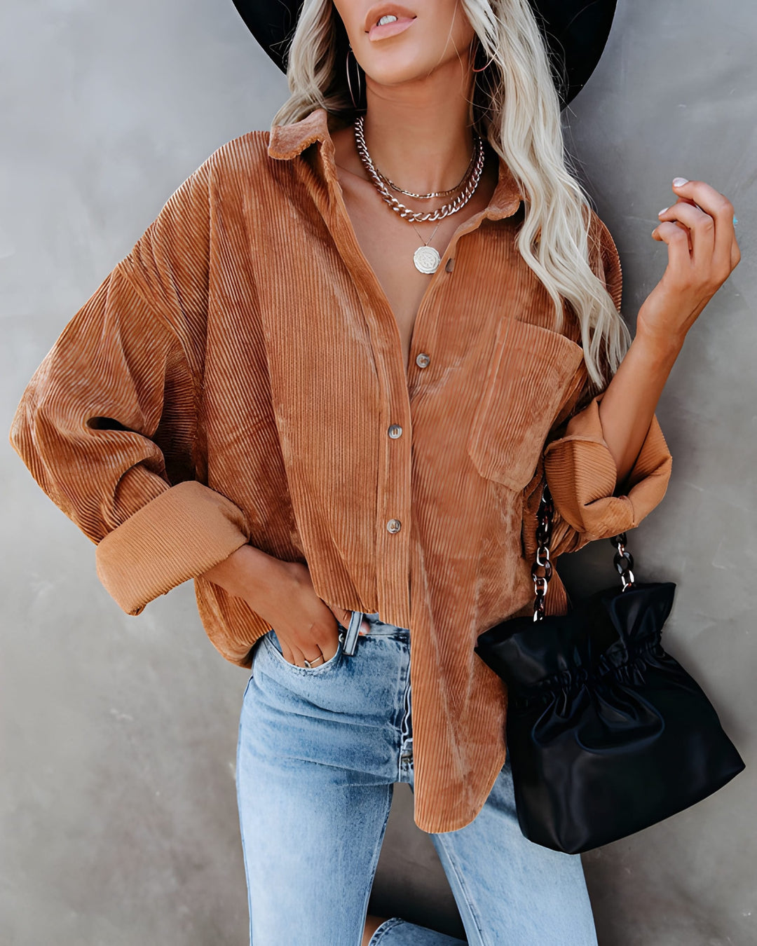 Women’s Shirt Jacket | Long Sleeves | Casual & Cosy Fit