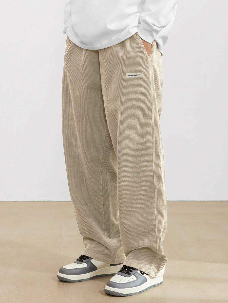 Men's Corduroy Pants | Loose-Fit & Straight Leg | Casual & Comfortable | Timeless Style