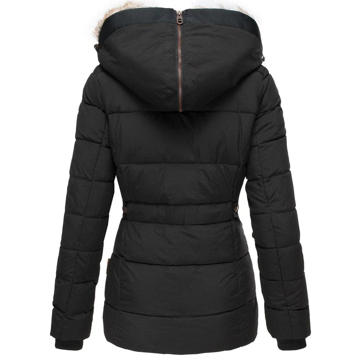 Winter Jacket for Women | Thick and Warm with Faux Fur Lining | Slim Fit Windbreaker with Hood | Zip Closure