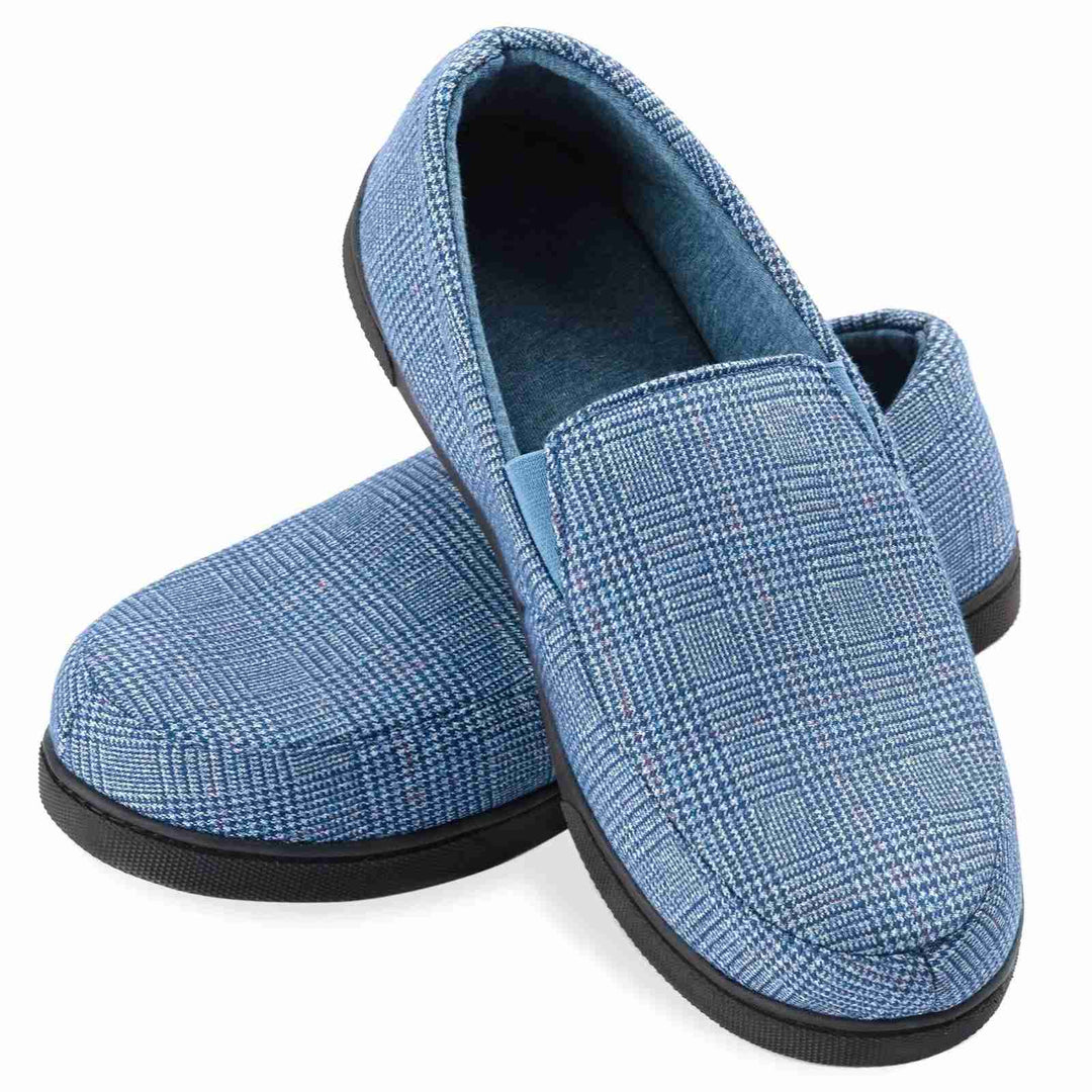 Loafers for Men | Stylish Checked Slip-On Shoes | Warm & Comfortable