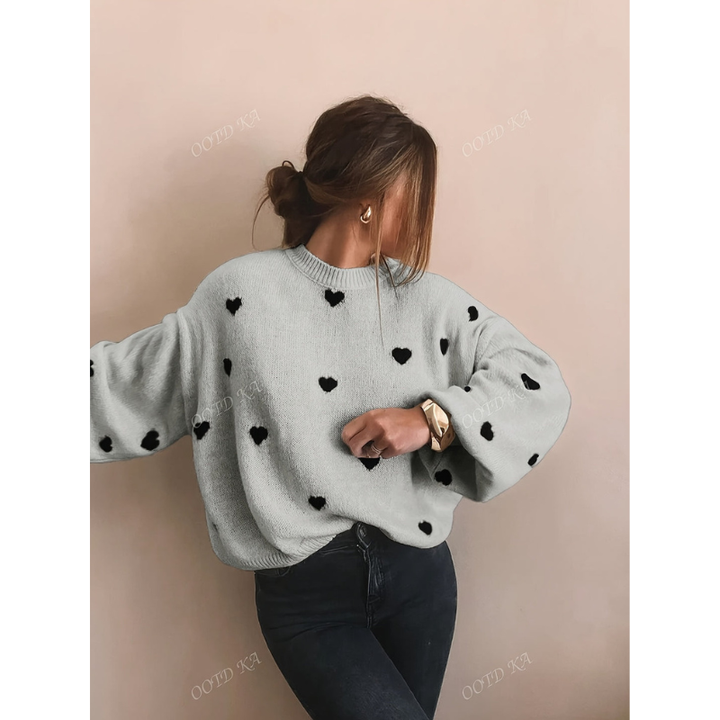 Women’s Jumper | Cosy Heart Style | Casual Winter Clothing