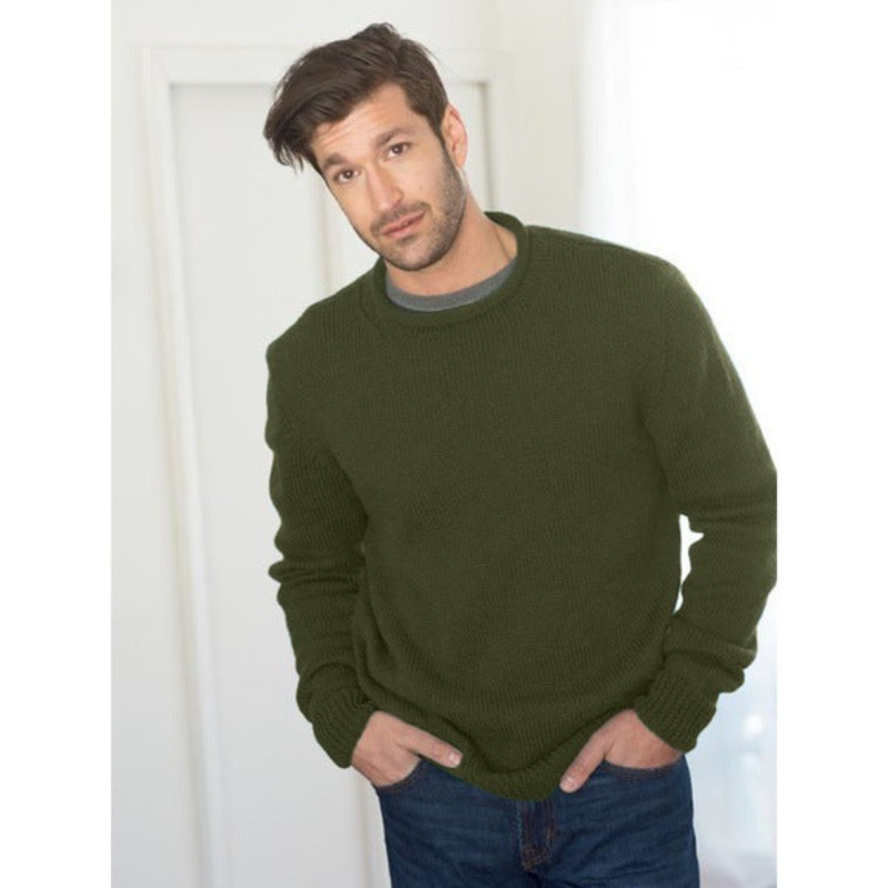 Men's Sweatshirt | Chunky Knit Crewneck | Essential Mens Clothing