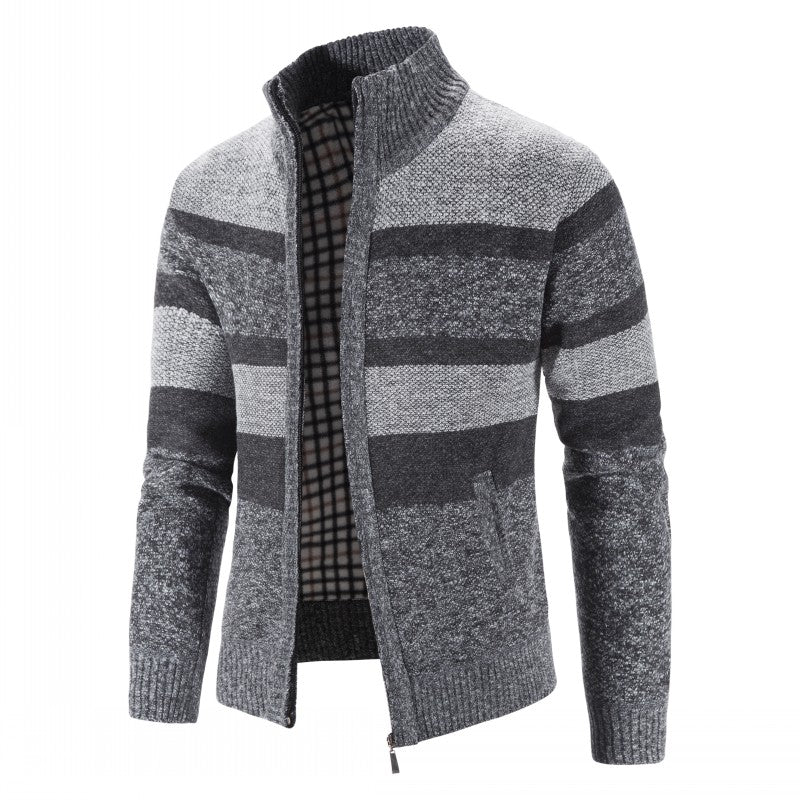 Mens Winter Jackets | Warm Zip Knit Jacket Style | Everyday Mens Clothing