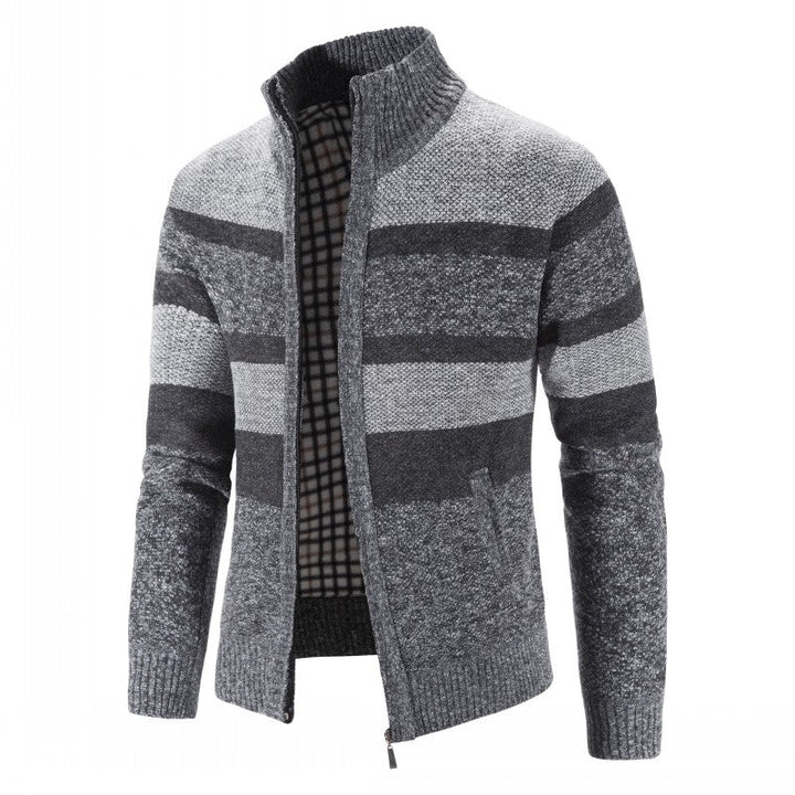 Mens Winter Jackets | Warm Zip Knit Jacket Style | Everyday Mens Clothing