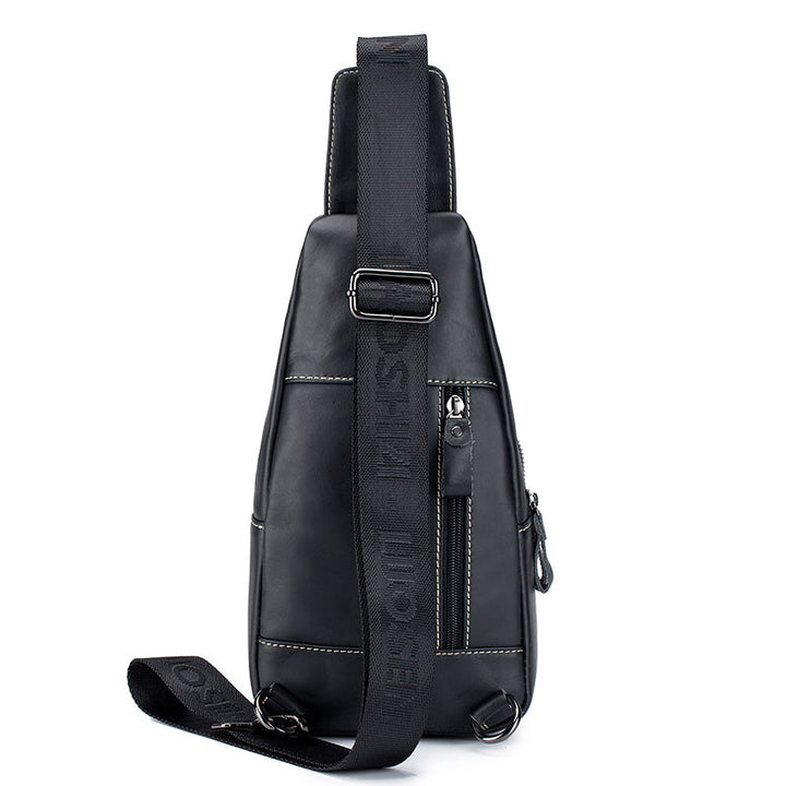 Men’s Shoulder Bag | Retro Style | Multiple Compartments | Cowhide Leather
