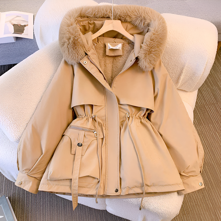 Fluffy Jacket Womens | Thick Padded Winter Coat | Hood
