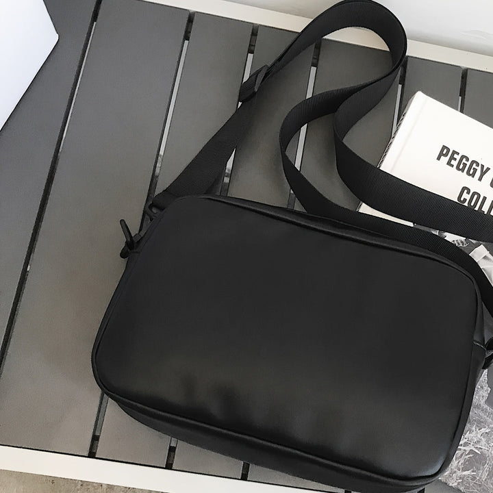 Men’s Shoulder Bag | Flap & Zip Closure | Removable Strap & Compact Design | PU Leather