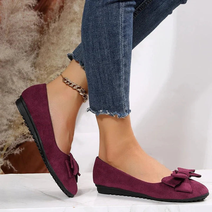 Ballet flats for women | Flat sole & Slip-on | Decorative bow | Comfortable & stylish