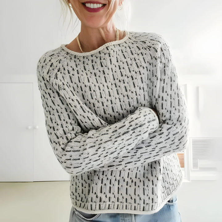 Women’s Knitted Sweater | Boat Neck Design | Loose Fit | Casual and classic | Polyester