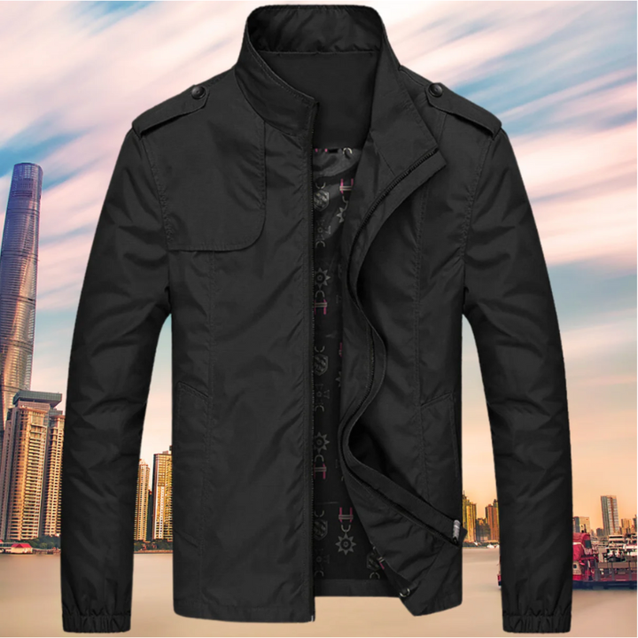 Men’s Trench Jacket | Windproof & Water-Repellent | Elegant Design