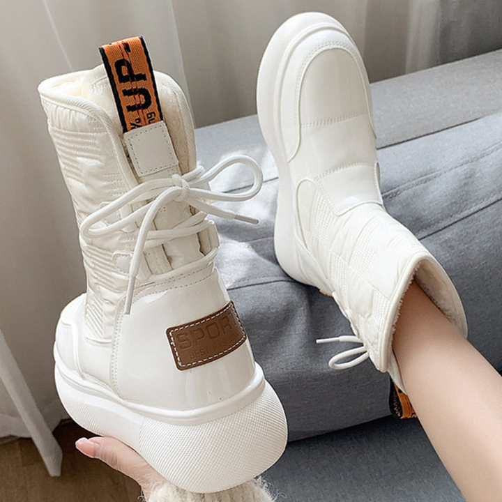 Snow Boots Women | Winter Shoes | Warm Lace-Up Design