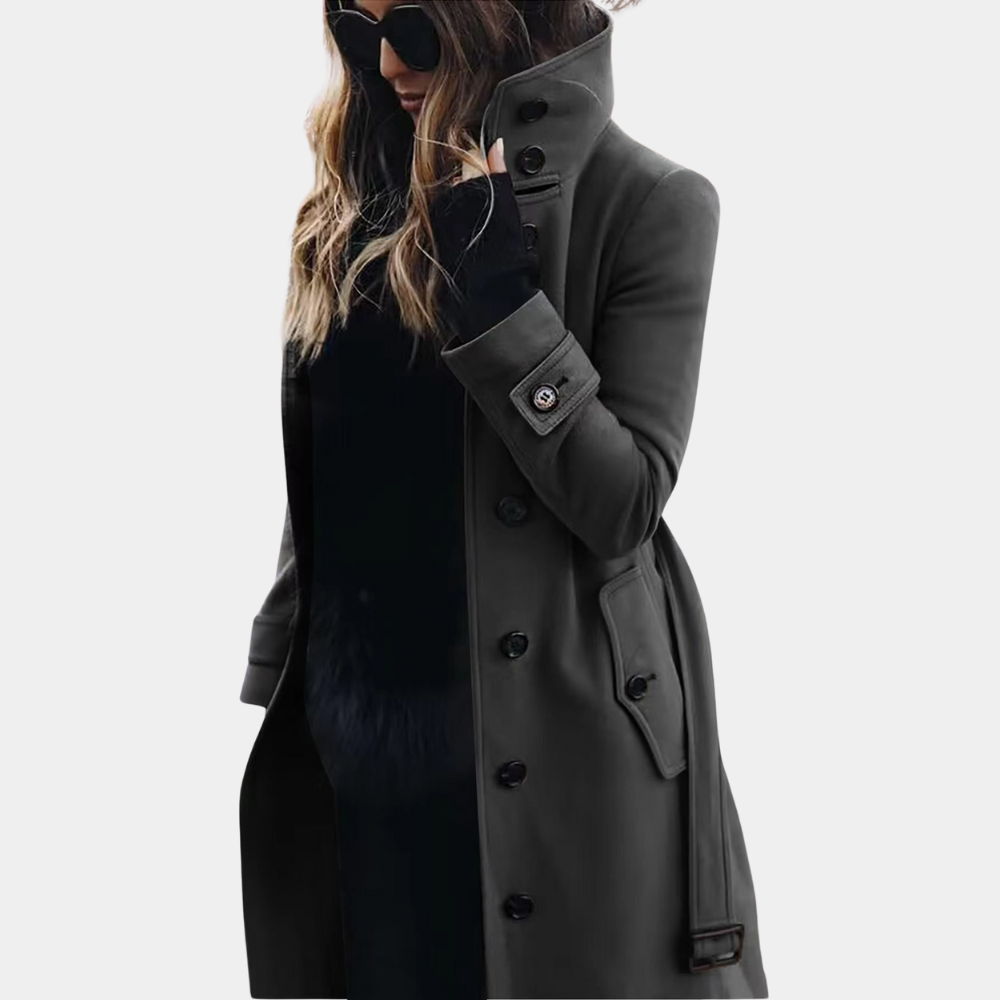 Women’s Winter Coat | Single-Breasted | Classic Collar & Warm