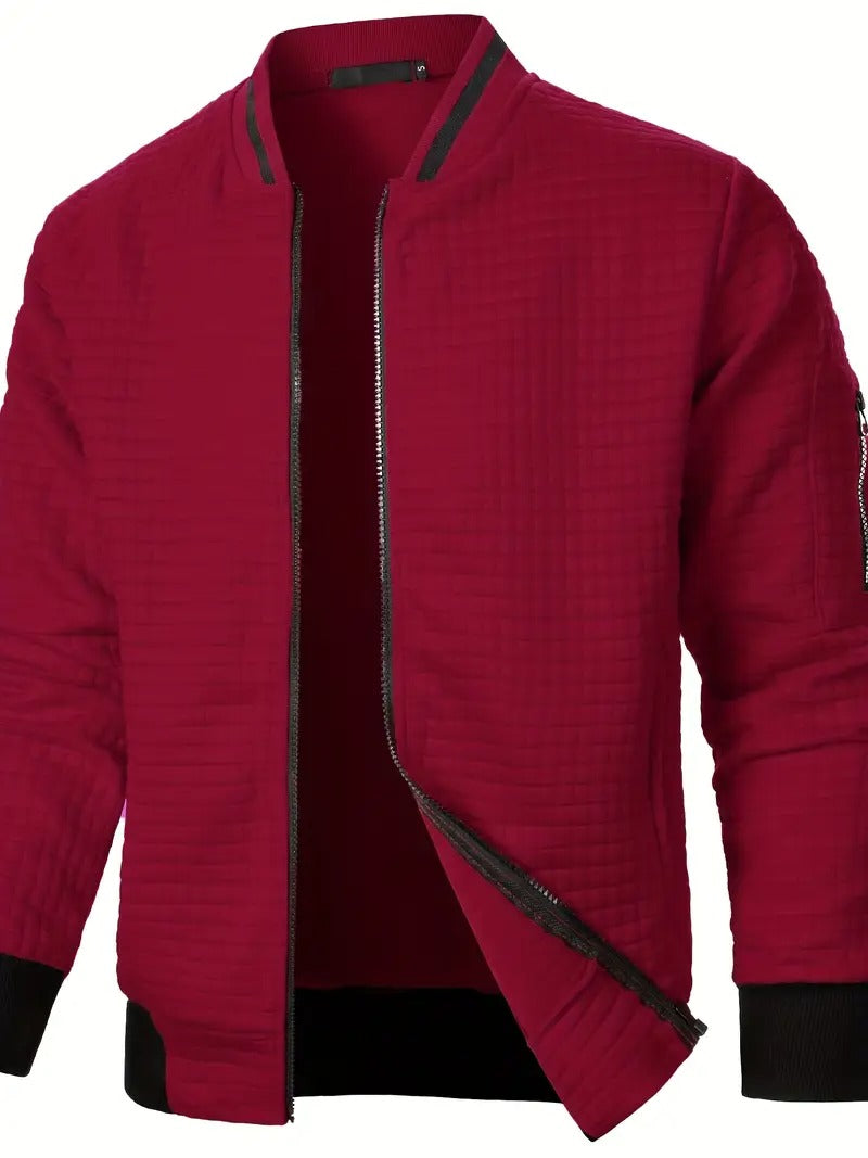 Mens Winter Jackets | Quilted Bomber Design | Trendy Bomber Jacket