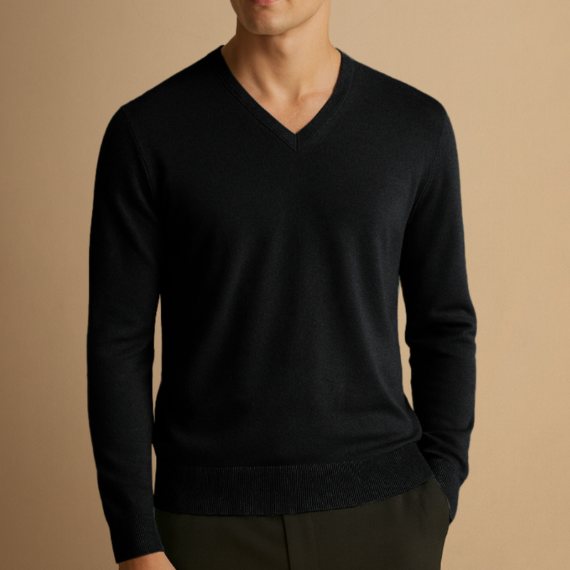 Men’s Jumper | Classic V-Neck Knit Design | Modern Mens Clothing